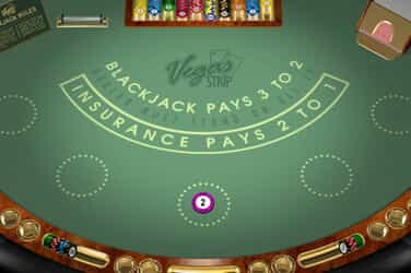 Vegas Strip Blackjack Gold game screen