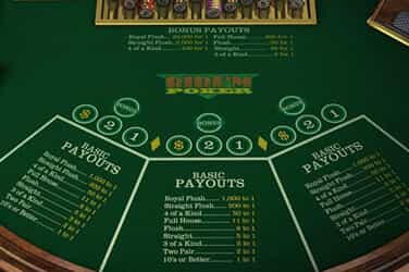 Ride'm Poker game screen