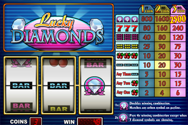 Lucky Diamonds game screen