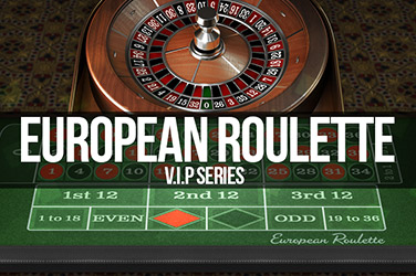 VIP European Roulette game screen
