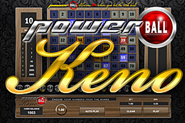 Powerball Keno game screen