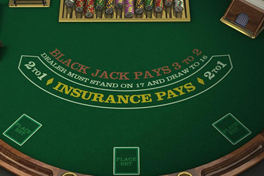 European Blackjack game screen