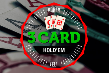 3 Card Hold’em game screen
