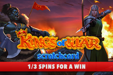 Kings of War Scratch game screen