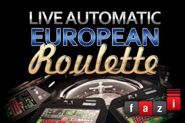 Live European Roulette game screen