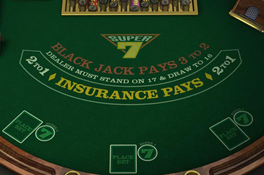 Super 7 Blackjack game screen