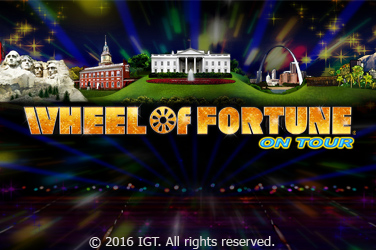 Wheel of Fortune on Tour game screen